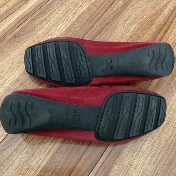 Stuart Weitzman Women's Red Loafers - Picture 6 of 6